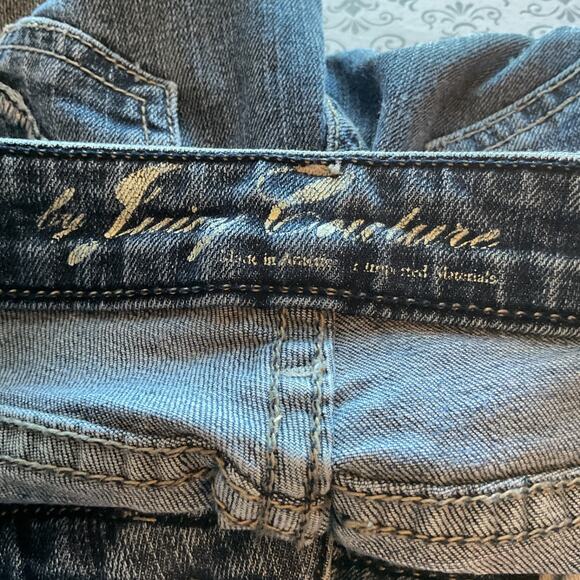 Juicy Couture Mid Rise Flare Embellished design Back Pockets 26 - Picture 6 of 10